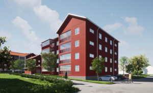 BRF Nygårds Vy från Hagagatan